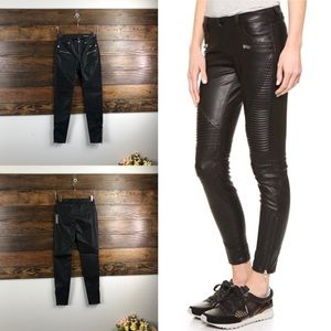 Blank NYC Black Vegan Leather Moto Pants